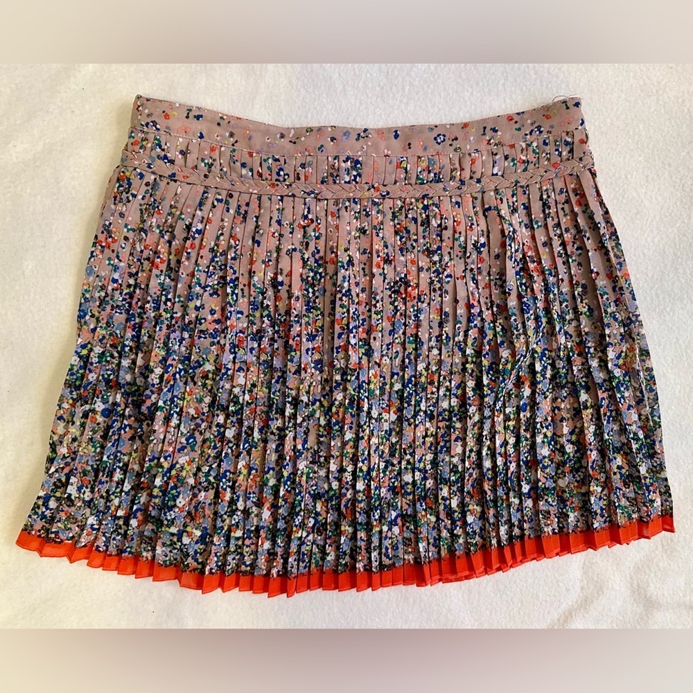 American Eagle Outfitters Floral Skater Mini Skirt Size 0 - Picture 2 of 4